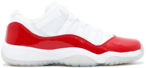Jordan  11 Retro Low Cherry 2016 (GS) White/Varsity Red-Black (528896-102)