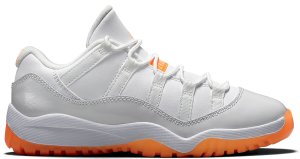Jordan 11 Retro Low Citrus 2015 (PS) White/White-Citrus (580522-139)