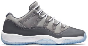 Jordan 11 Retro Low Cool Grey (GS) Medium Grey/White-Gunsmoke (528896-003)