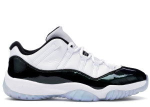 Jordan 11 Retro Low Iridescent (PS) White/Black-Emerald Rise (505835-145)