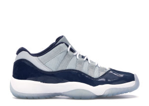 Jordan 11 Retro Low Georgetown (GS) Grey Mist/White-Midnight Navy (528896-007)
