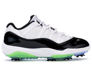 Jordan 11 Retro Low Golf Concord White/Black-Volt (AQ0963-101)