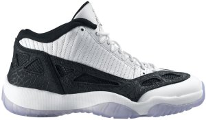 Jordan  11 Retro Low IE White/Black (2011) White/Black-Metallic Silver (306008-100)