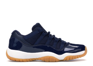Jordan 11 Retro Low Midnight Navy (GS) Midnight Navy/White-Light Gum Brown (528896-405)
