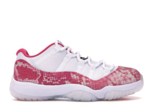 Jordan 11 Retro Low Pink Snakeskin (W) (2019) White/Watermelon/Black (AH7860-106)