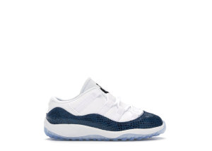 Jordan 11 Retro Low Snake Navy 2019 (TD) White/Black-Navy (CD6849-102)