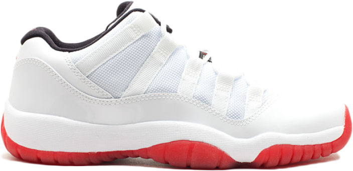 Jordan 11 Retro Low White Varsity Red (GS) White/Varsity Red-Black (528896-101)