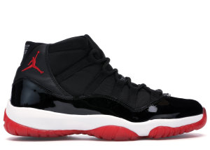Jordan  11 Retro Playoffs (2001) Black/True Red-White (136046-061)
