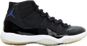 Jordan 11 Retro Space Jam 2009 (GS) Black/Varsity Royal-White (378038-041)