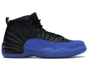 Jordan  12 Retro Black Game Royal Black/Game Royal-Black (130690-014)