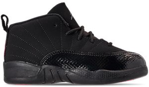 Jordan 12 Retro Black Rush Pink (TD) Black/Dark Grey-Rush Pink (819666-006)