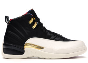 Jordan  12 Retro Chinese New Year (2019) Black/True Red-Sail-Metallic Gold (CI2977-006)