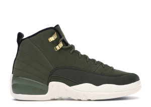 Jordan 12 Retro Chris Paul Class Of 2003 (GS) Olive Canvas/Black-Sail (153265-301)