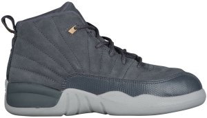 Jordan  12 Retro Dark Grey (PS) Dark Grey/Dark Grey-Wolf Grey (151186-005)