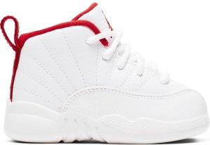 Jordan  12 Retro Fiba 2019 (TD) White/University Red-Metallic Gold (850000-107)