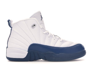 Jordan 12 Retro French Blue 2016 (PS) White/French Blue-Metallic Silver-Varsity Red (151186-113)