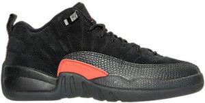 Jordan 12 Retro Low Max Orange (GS) Black/Max Orange-Anthracite-Metallic Silver (308305-003)