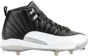 Jordan 12 Retro Metal Cleat Playoffs Black/Gym Red-White-Metallic Silver (625221-012)