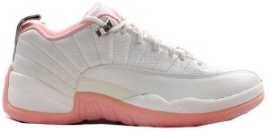 Jordan  12 Retro Low Real Pink (GS) White/Real Pink-Metallic Silver (308306-161)