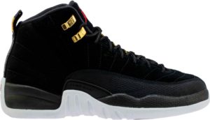 Jordan 12 Retro Reverse Taxi (GS) Black/White-Taxi-Black (153265-017)