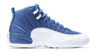 Jordan 12 Retro Indigo (GS) Stone Blue/Legend Blue-Obsidian (DB5595-404)