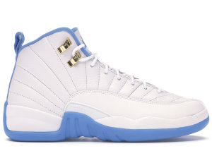 Jordan 12 Retro University Blue 2016 (GS) White/Metallic Gold-University Blue (510815-127)