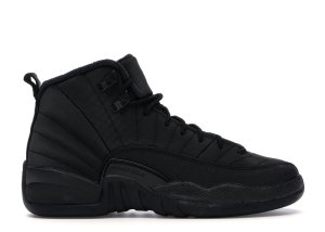 Jordan  12 Retro Winter Black (GS) Black/Black-Anthracite (BQ6852-001)