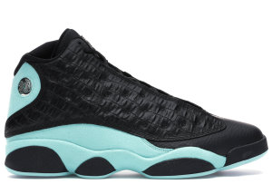 Jordan 13 Retro Black Island Green Black/Metallic Silver-Island Green (414571-030)