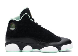 Jordan 13 Retro Black Mint Foam (GS) Black/Metallic Gold-Mint Foam-White (439358-015)