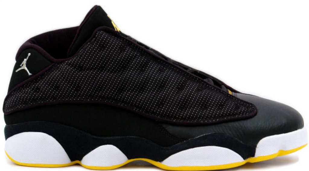 Jordan 13 Retro Low Black Varsity Maize Black/Metallic Silver-White-Varsity Maize (310810-001)