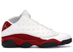 Jordan 13 Retro Low Cherry (2005) White/Metallic Silver-Varsity Red-Black (310810-105)