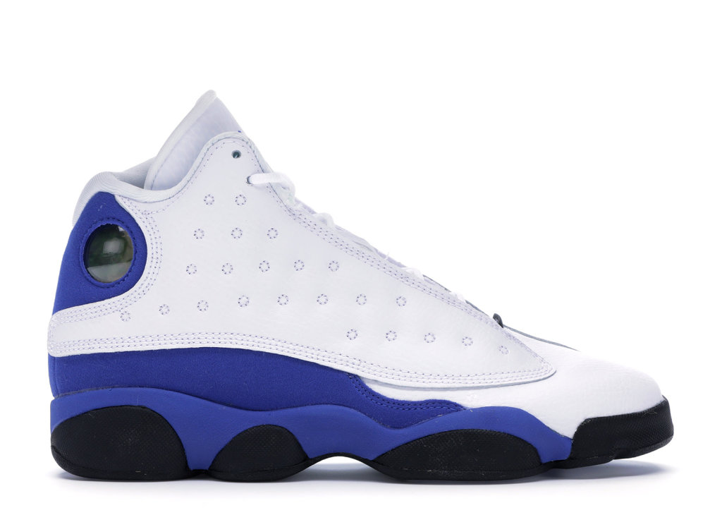 Jordan 13 Retro White Hyper Royal Black (GS) White/Hyper Royal-Black (884129-117)