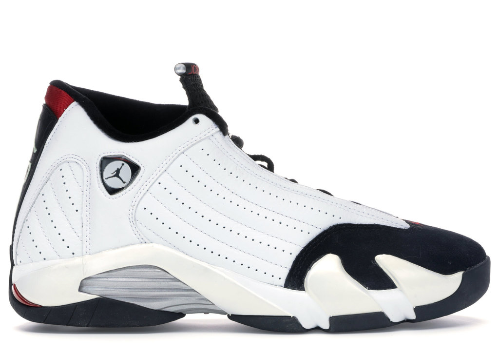 Jordan 14 Retro Black Toe (2006) White/Black-Varsity Red-Metallic Silver (311832-162)
