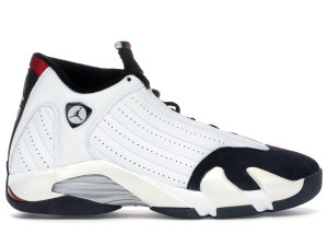 Jordan 14 Retro Black Toe (2006) White/Black-Varsity Red-Metallic Silver (311832-162)
