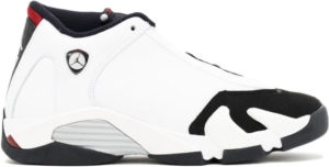 Jordan  14 Retro Black Toe 2014 (GS) White/Black/Varsity Red (654963-102)