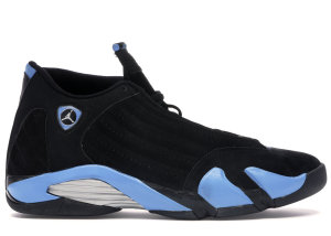 Jordan 14 Retro Black University Blue Black/University Blue-Metallic Silver (311832-041)