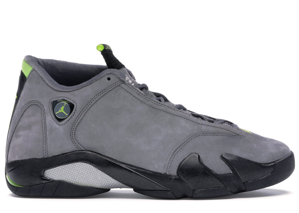 Jordan 14 Retro Graphite Chartreuse (2005) Light Graphite/Chartreuse-Black (311832-031)