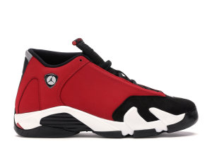 Jordan  14 Retro Gym Red Toro (GS) Black/Gym Red-White-Off White (487524-006)