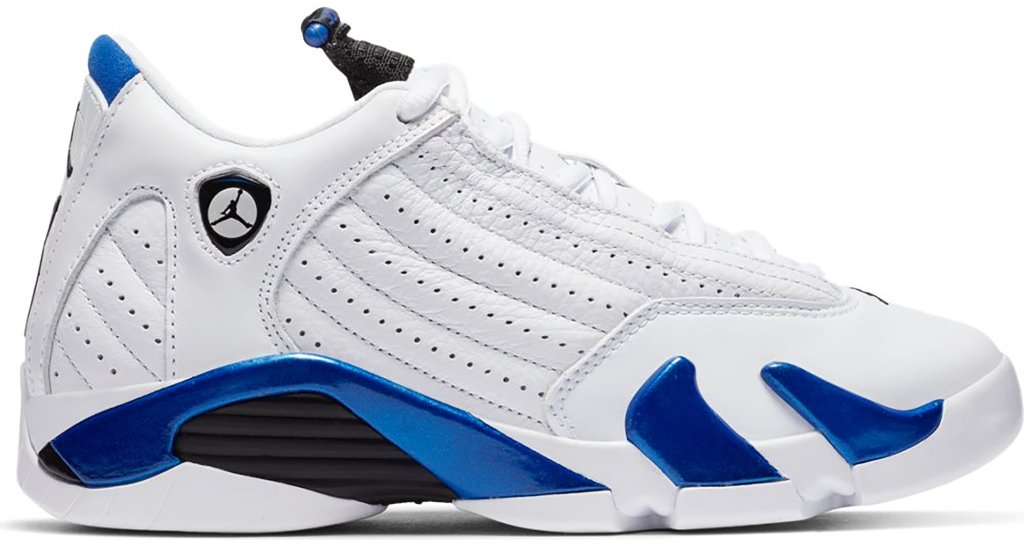 Jordan 14 Retro White Hyper Royal (GS) White/Black-Hyper Royal (487524-104)