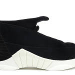 Jordan  15 Retro PSNY Black Suede Black/Black-Sail-Black (921194-011)