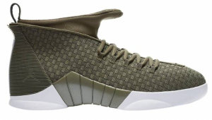 Jordan  15 Retro PSNY Olive Suede Friends and Family Medium Olive/Medium Olive-Sail-Medium Olive (AO2568 200)