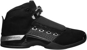 Jordan 17 Retro Black Silver CDP (2008) Black/Metallic Silver (322721-001)