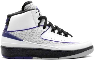 Jordan  2 Retro Dark Concord (GS) White/Dark Concord-Black Wolf Grey (395718-153)