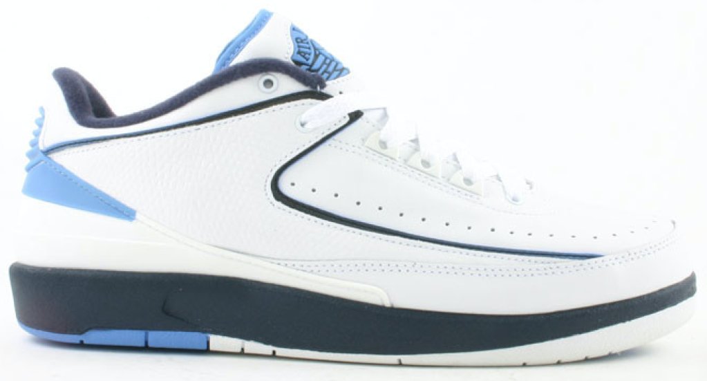 Jordan 2 Retro Low University Blue (2004) White/Midnight Navy-Columbia Blue (309837-141)
