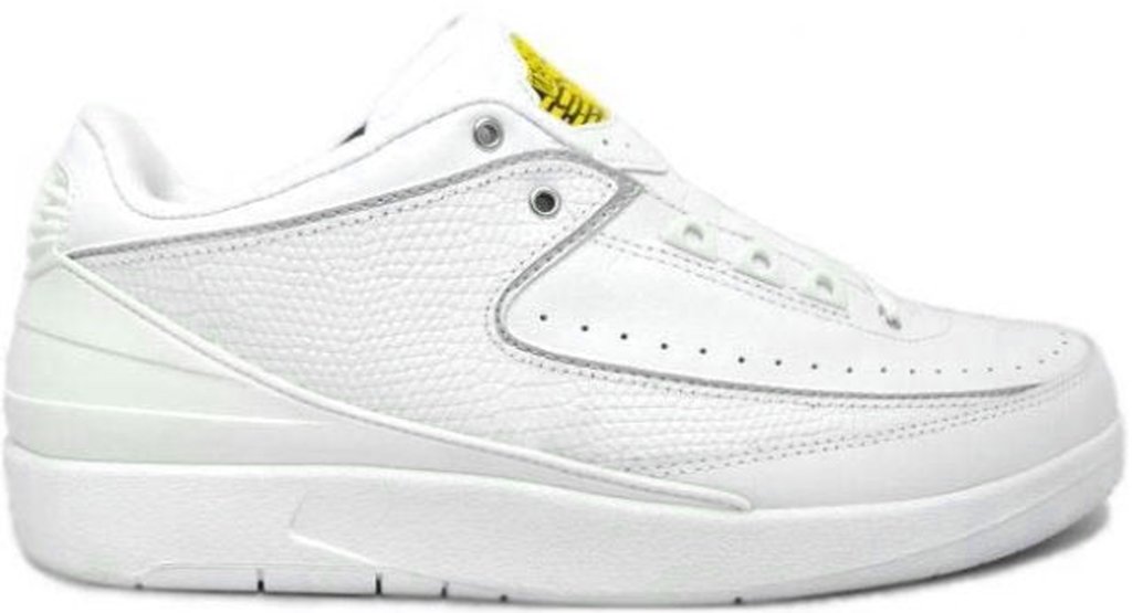 Jordan 2 Retro Low White Varsity Maize White/Metallic Silver-Varsity Maize (309837-102)
