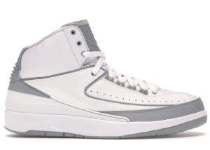 Jordan 2 Retro Silver Anniversary White/Metallic Silver-Natural Grey (385475-101)