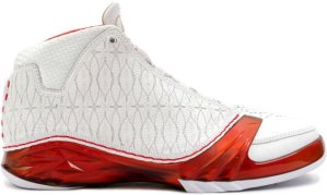 Jordan 23 White Varsity Red White/Varsity Red-Metallic Silver (318376-161)