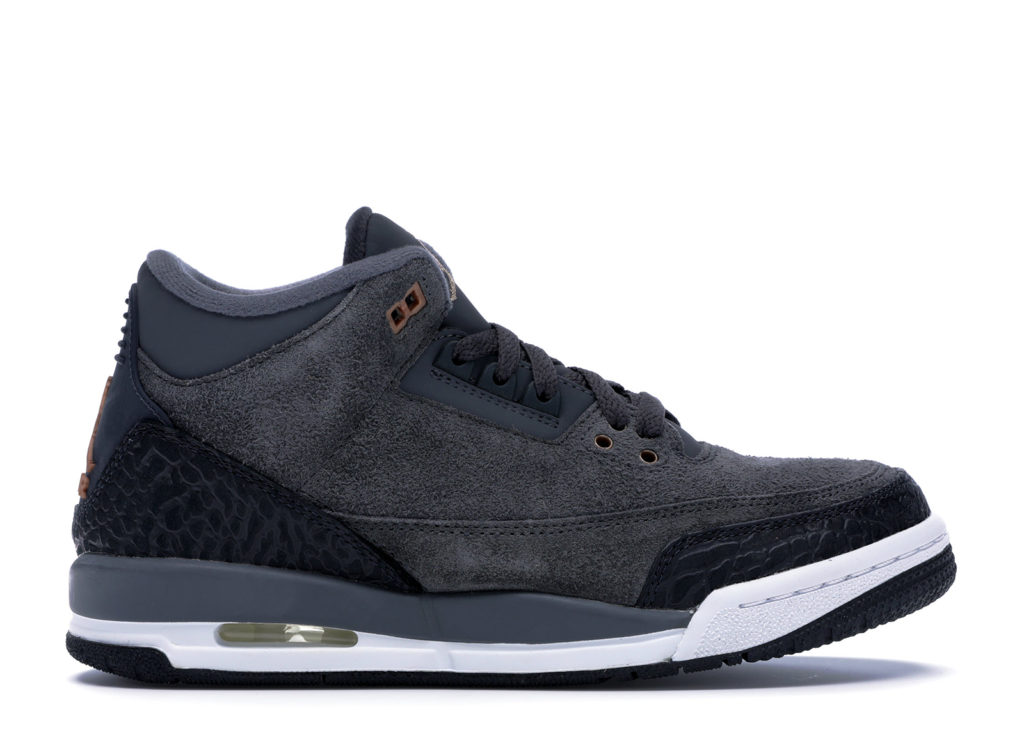 Jordan 3 Retro Anthracite (GS) Anthracite/Metallic Red Bronze-White-Dark Grey (441140-035)