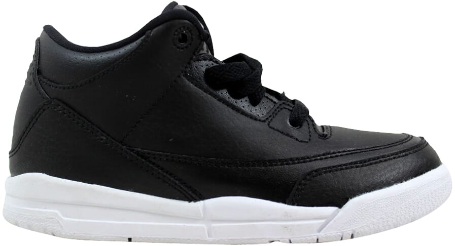 Jordan Air 3 Retro BP Black (PS) Black/Black White (429487-020)