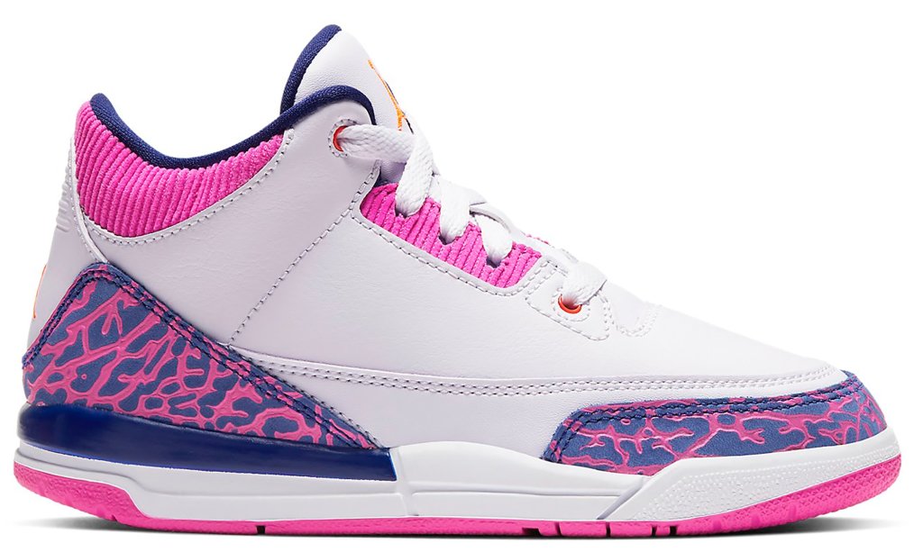 Jordan 3 Retro Barely Grape (PS) Barely Grape/Hyper Crimson-Fire Pink (441141-500)